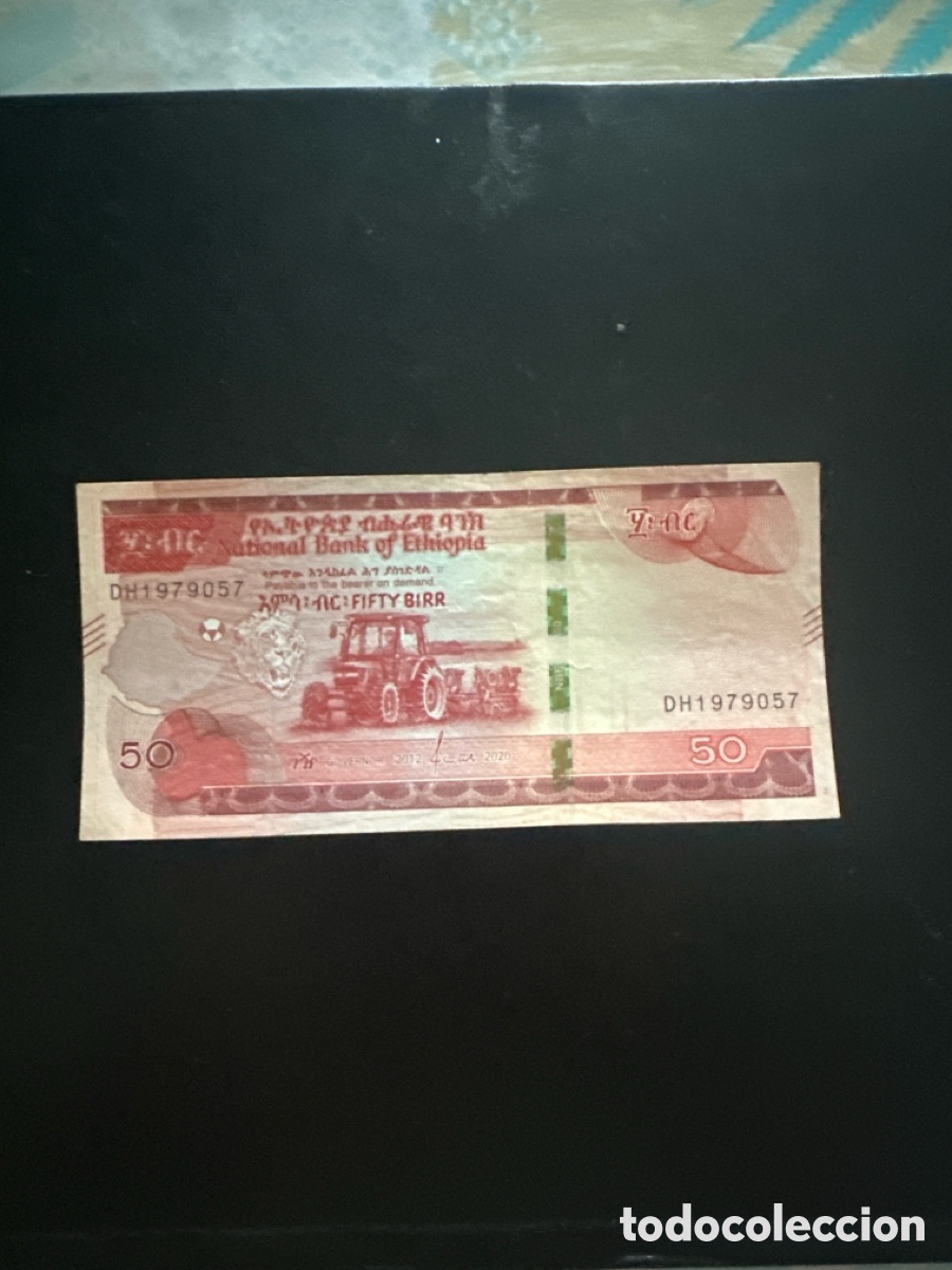 Billetes extranjeros: Billete de Ethiopia de 50 birr a&ntilde;o 2020 - Foto 1