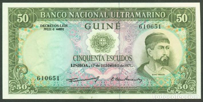 Billetes extranjeros: GUINEA PORTUGUESA. 50 escudos 1971. S/C. Pick 44. Ver descripcion.