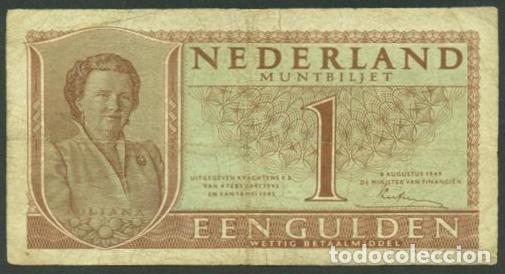 Billetes extranjeros: HOLANDA (PAISES BAJOS). 1 gulden 1949. Pick 72.