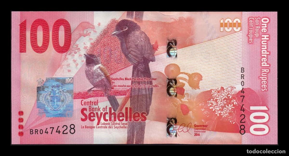 Billetes extranjeros: Seychelles 100 Rupias 2016 Pick 50 Sc Unc - Foto 1