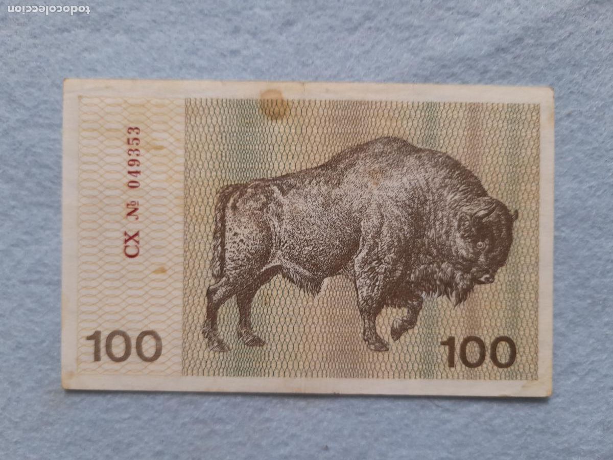 Billets internationaux: Lituania. 100 Talonas. A&ntilde;o 1991.