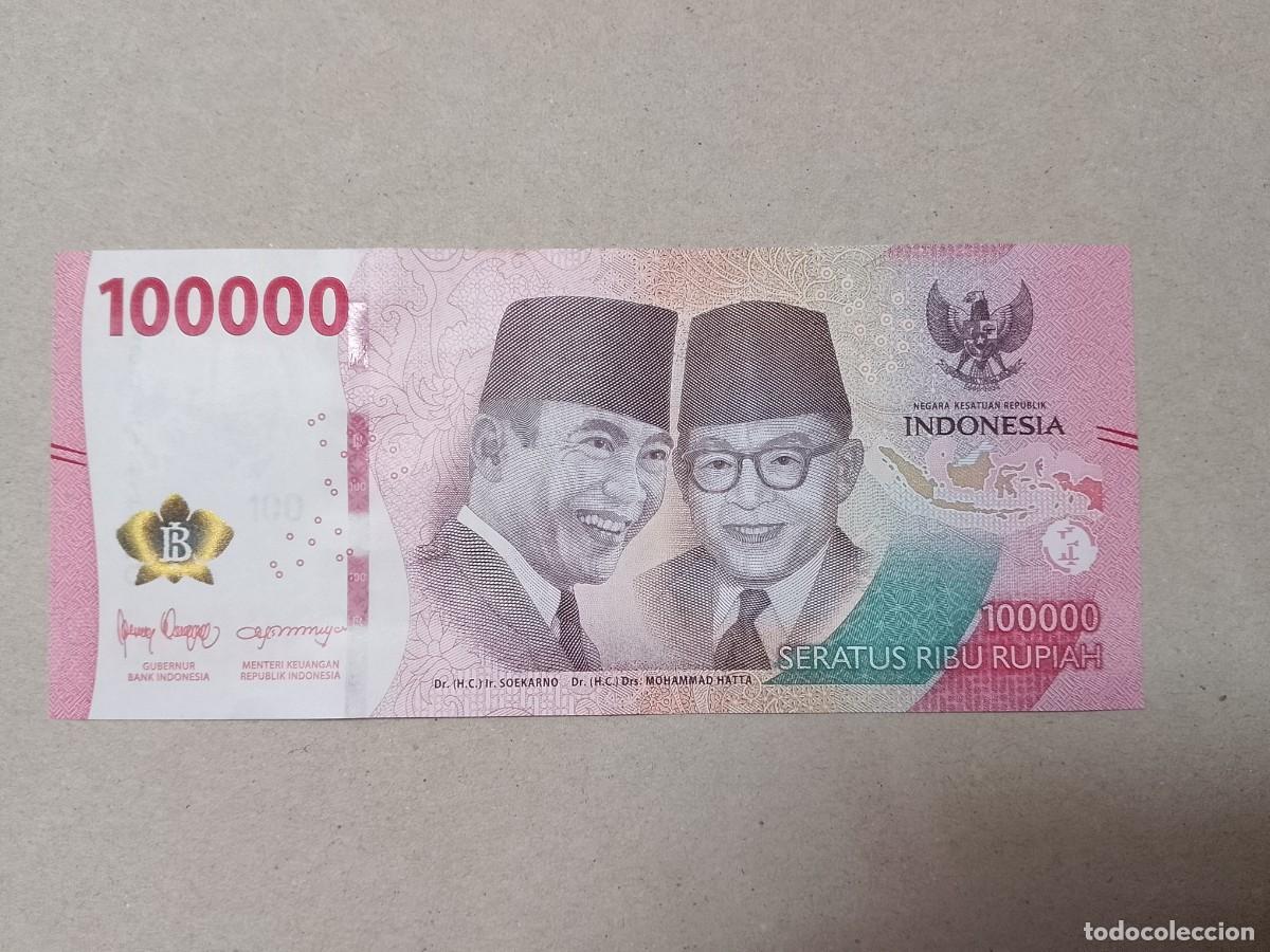 Billetes extranjeros: Billete Indonesia, 100000 Rupiah, a&ntilde;o 2022, UNC