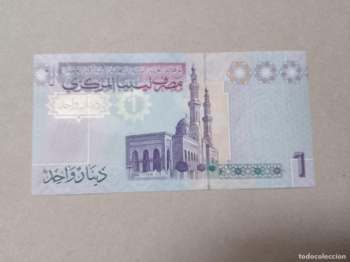 Billetes extranjeros: Billete Libia, 1 dinar, a&ntilde;o 2009, UNC
