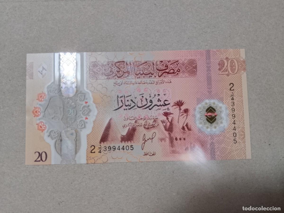 Billetes extranjeros: Billete Libia, 20 dinar, a&ntilde;o 2025, UNC