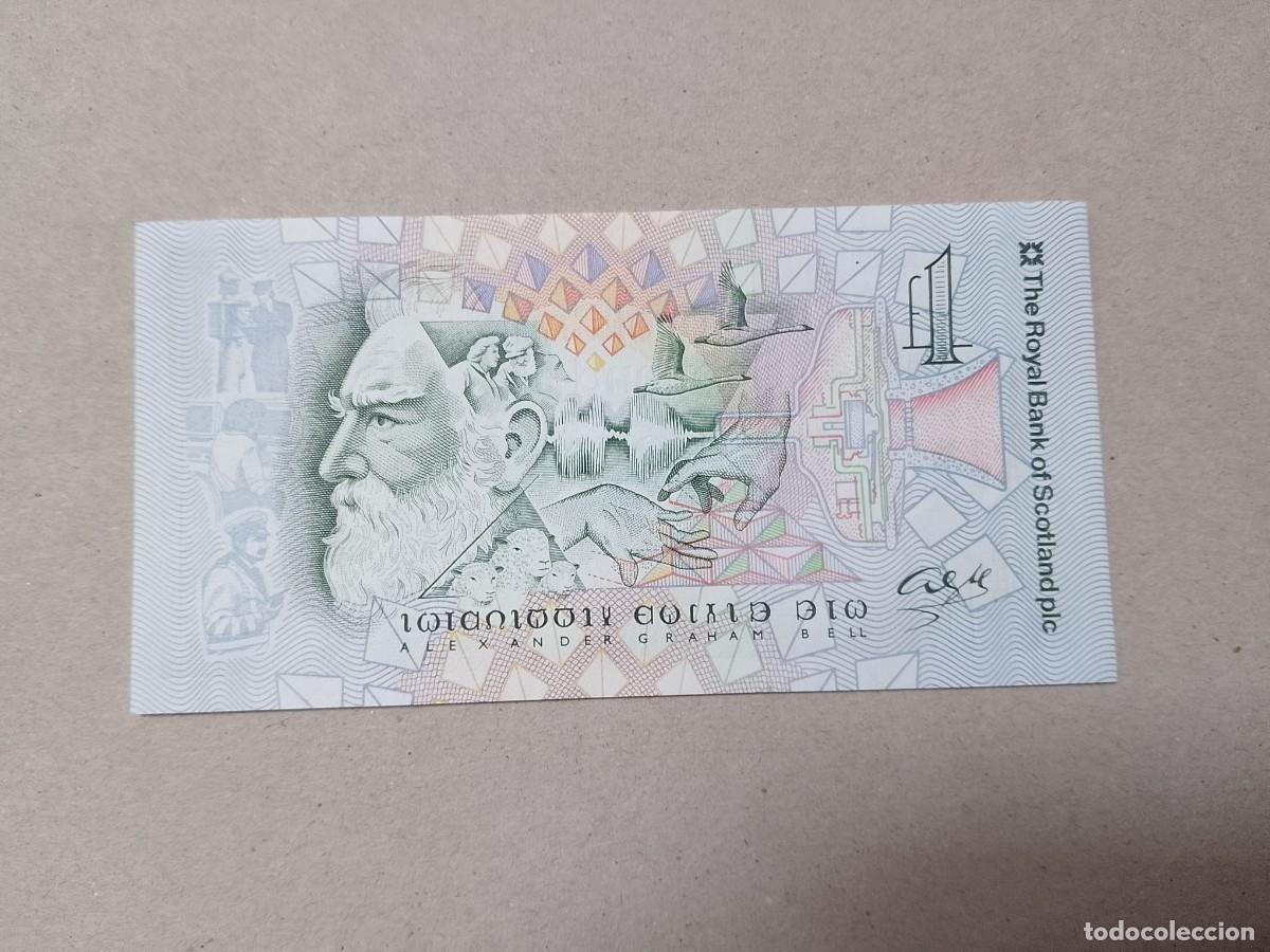 Billetes extranjeros: Billete Escocia, 1 libra, a&ntilde;o 1997, conmemorativo, UNC
