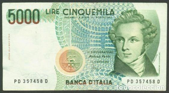 Billetes extranjeros: ITALIA. 5000 lire 4.1. 1985. Pick 111c. Firmas: Fazio - Amici