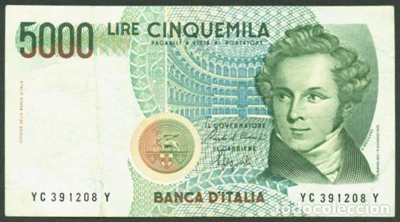 Billetes extranjeros: ITALIA. 5000 lire 4.1. 1985. Pick 111b. Firmas: Ciampi - Speziali