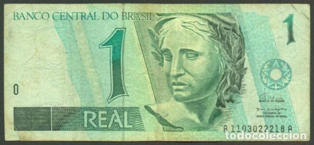 Billetes extranjeros: BRASIL (BRAZIL). 1 real S/F. Ver firmas.