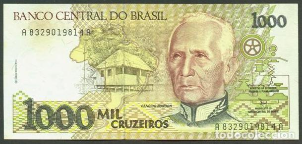 Billetes extranjeros: BRASIL (BRAZIL). 1000 cruzeiros (1990-91). Pick 231.