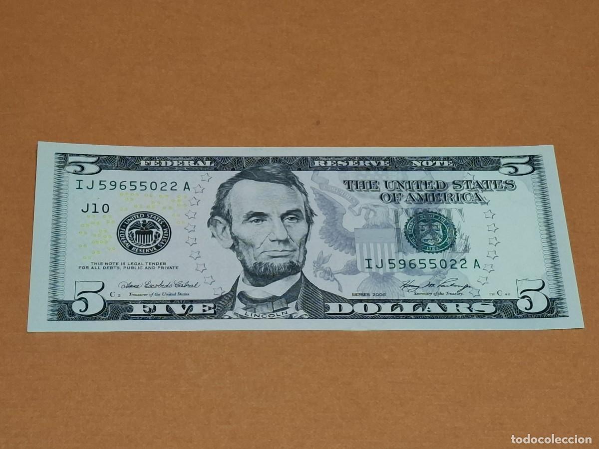 Banconote internazionali: BILLETE DE 5 DOLARES DE ESTADOS UNIDOS SIN CIRCULAR