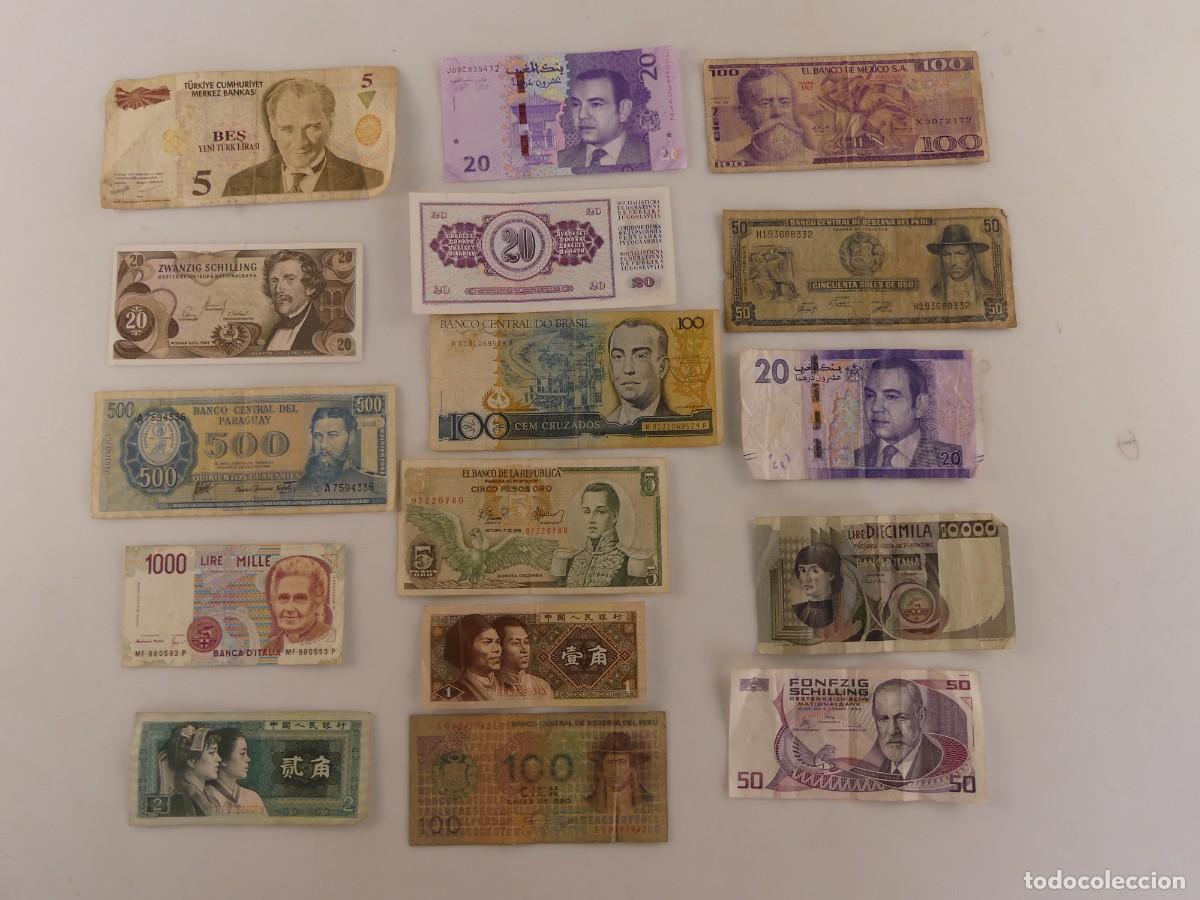 Billetes extranjeros: COLECCION LOTE DE 16 BILLETES DEL MUNDO
