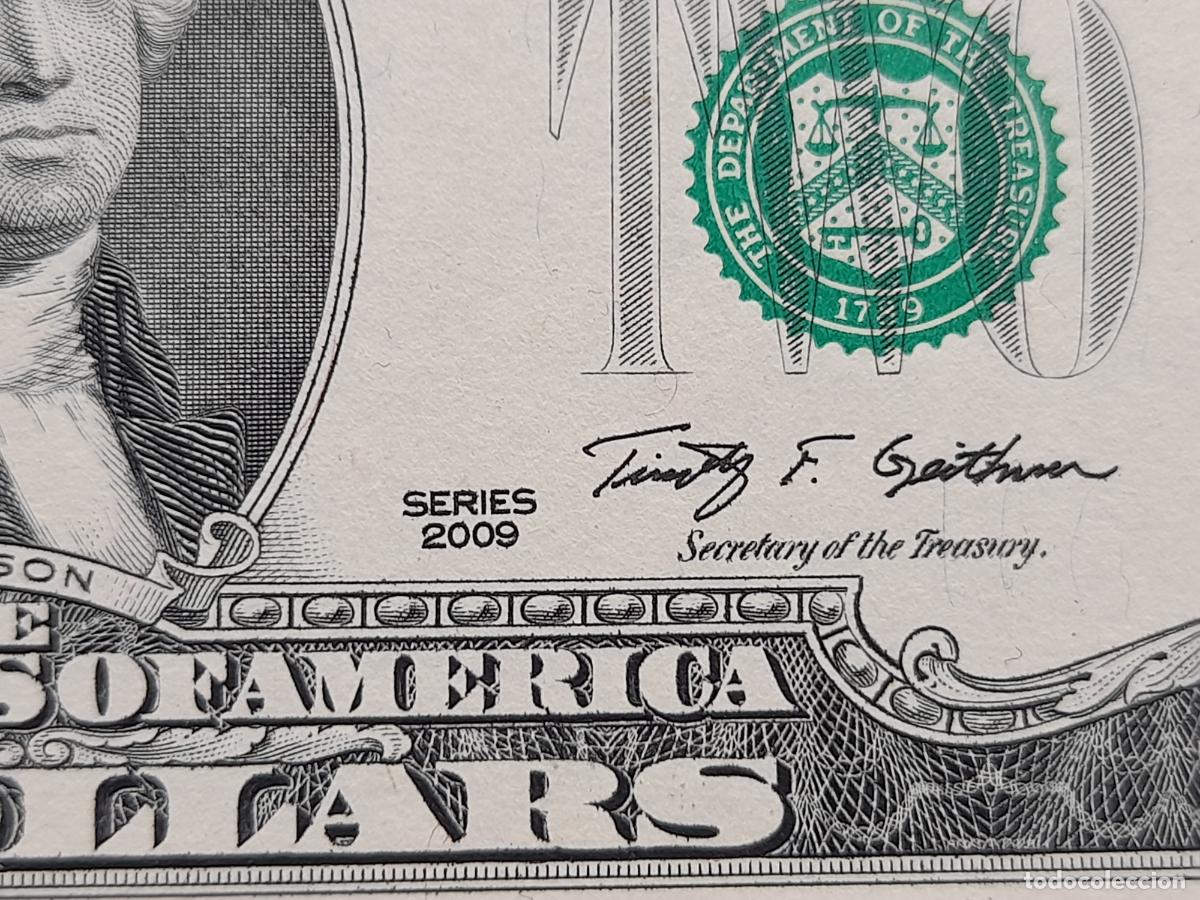 Billetes extranjeros: USA. 2 D&oacute;lares. A&ntilde;o 2009. Sin Circular. - Foto 2