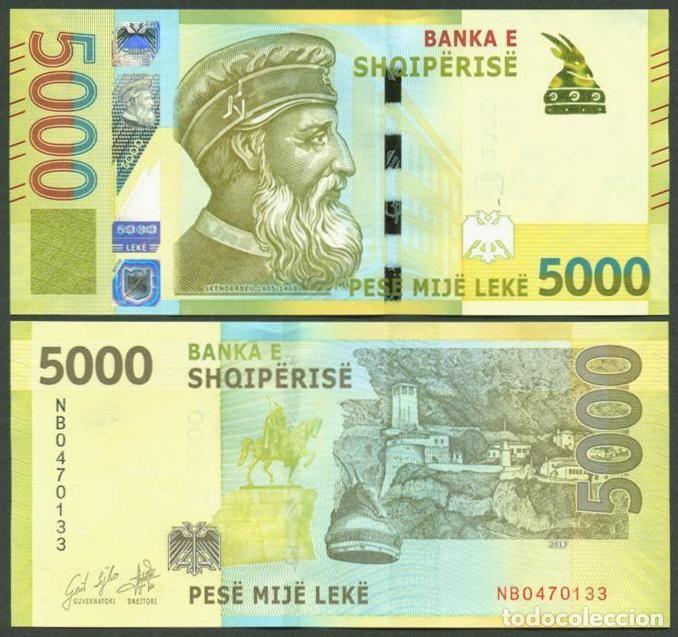 Billetes extranjeros: ALBANIA. 5000 leke 2017. S/C.