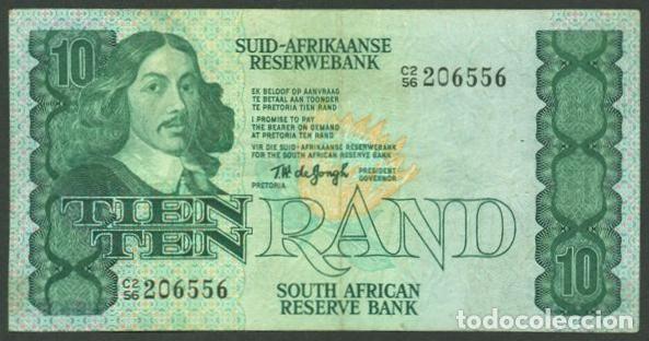 Billetes extranjeros: SUDAFRICA (Africa del Sur). 10 rand (1978-1981). Pick 120 a. Firma 5. Fauna.