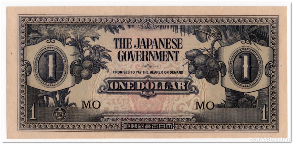 Billetes extranjeros: MALAYA,JAPANESE GOVERNMENT,1 DOLLAR,1942,P.M5c,UNC