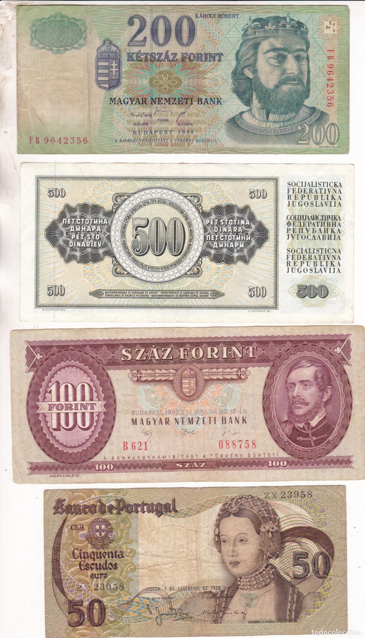 Billetes extranjeros: AA28- Lote BILLETES MUNDIALES