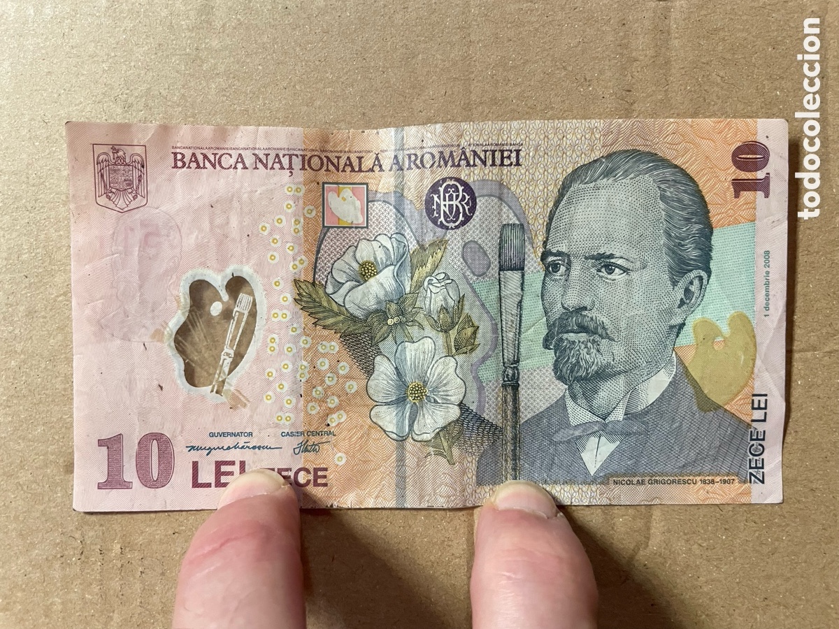 Billetes extranjeros: Billete de Ruman&iacute;a - 10 LEI ZECE
