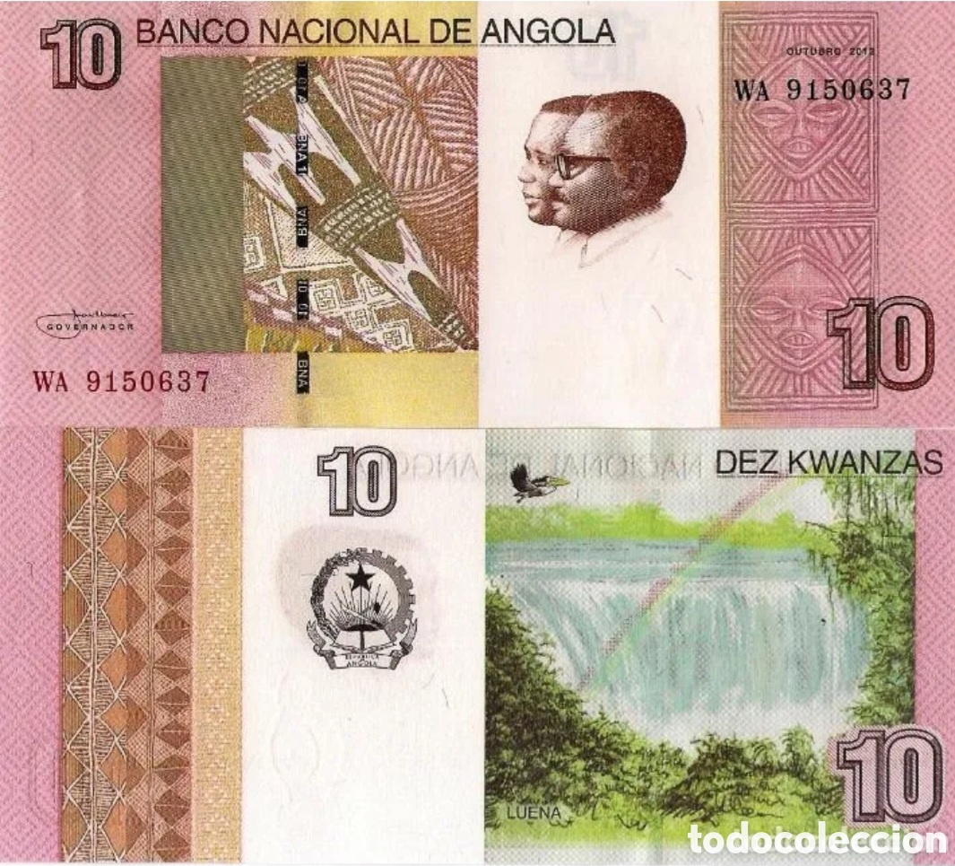 Billetes extranjeros: Billete Angola original % s\c