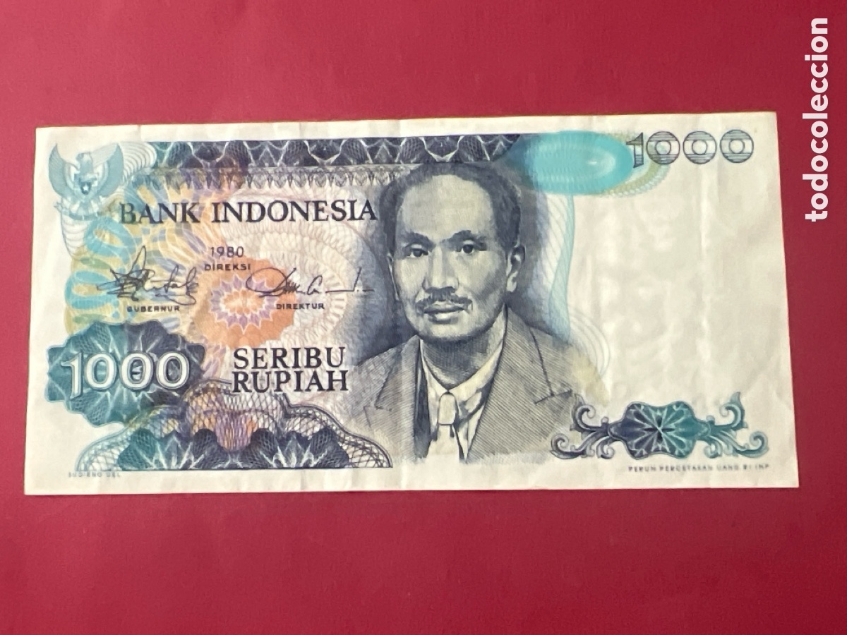 Billetes extranjeros: 158B. BILLETE - 1000 Rupiah, 1980, Indonesia