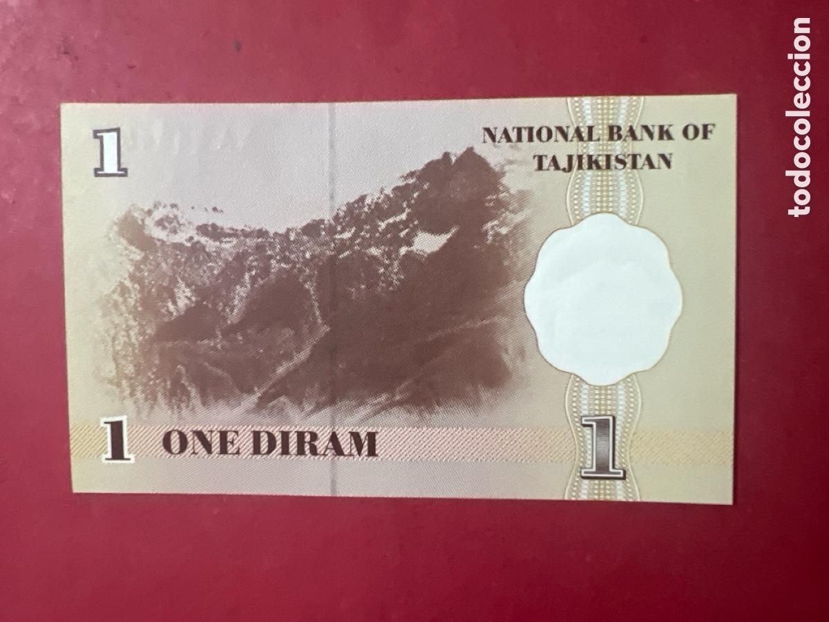 Billetes extranjeros: 168B. TAJIKISTAN BILLETE DE 1 DIRAM DE 1999