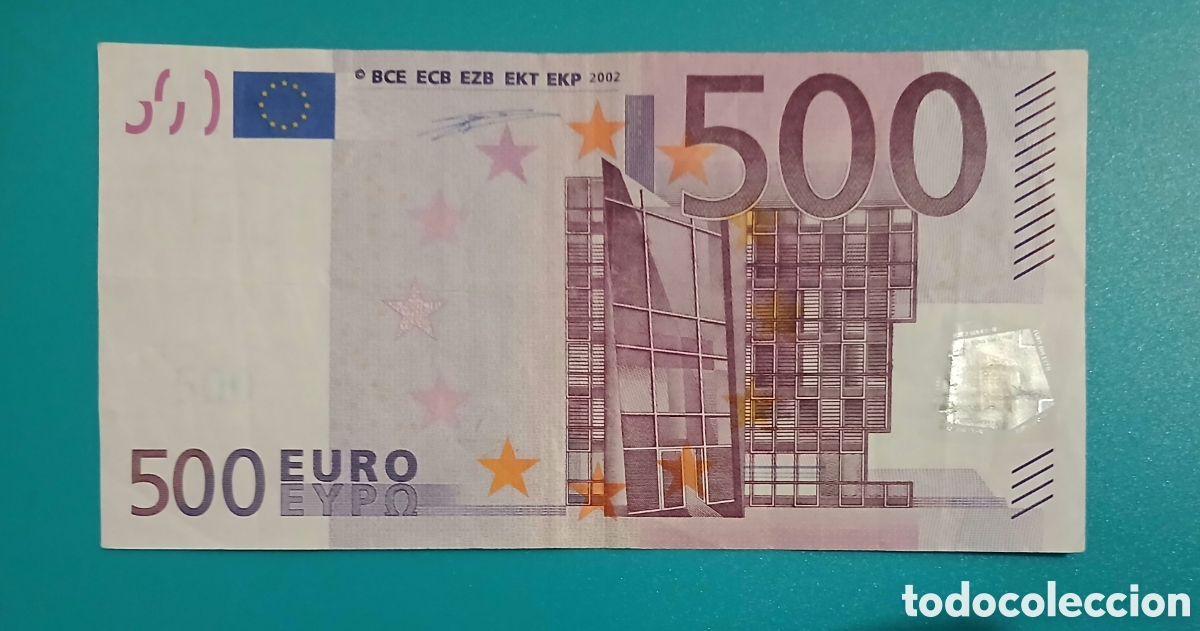Billetes extranjeros: Billete 500 Euros 2002 - Primera Firma (Duisenberg) - Alemania Serie X / Plancha R001 - &iexcl;Excelente E