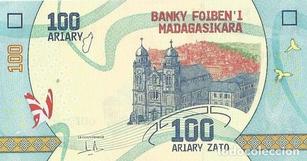 Internationale Banknoten: Billete Madagascar 100 Ariary 2017 UNC S/C Africa