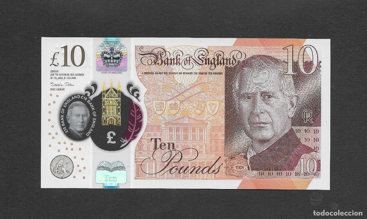 Billetes extranjeros: GRAN BRETA&Ntilde;A/INGLATERRA 10 LIBRAS 2023 S/C