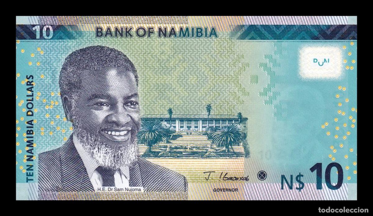Billetes extranjeros: Namibia 10 D&oacute;lares Sam Nujoma 2025 Pick 16c Nuevo Sc Unc