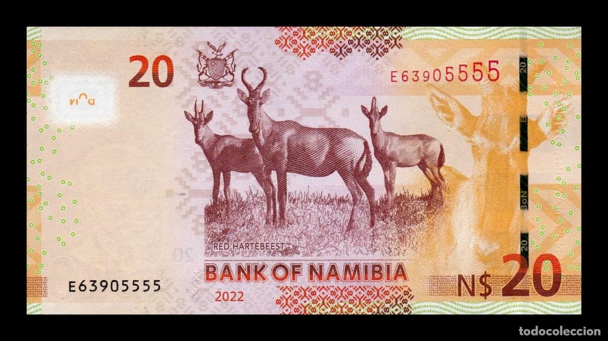 Billetes extranjeros: Namibia 20 D&oacute;lares Sam Nujoma 2022 Pick 17c Sc Unc - Foto 2
