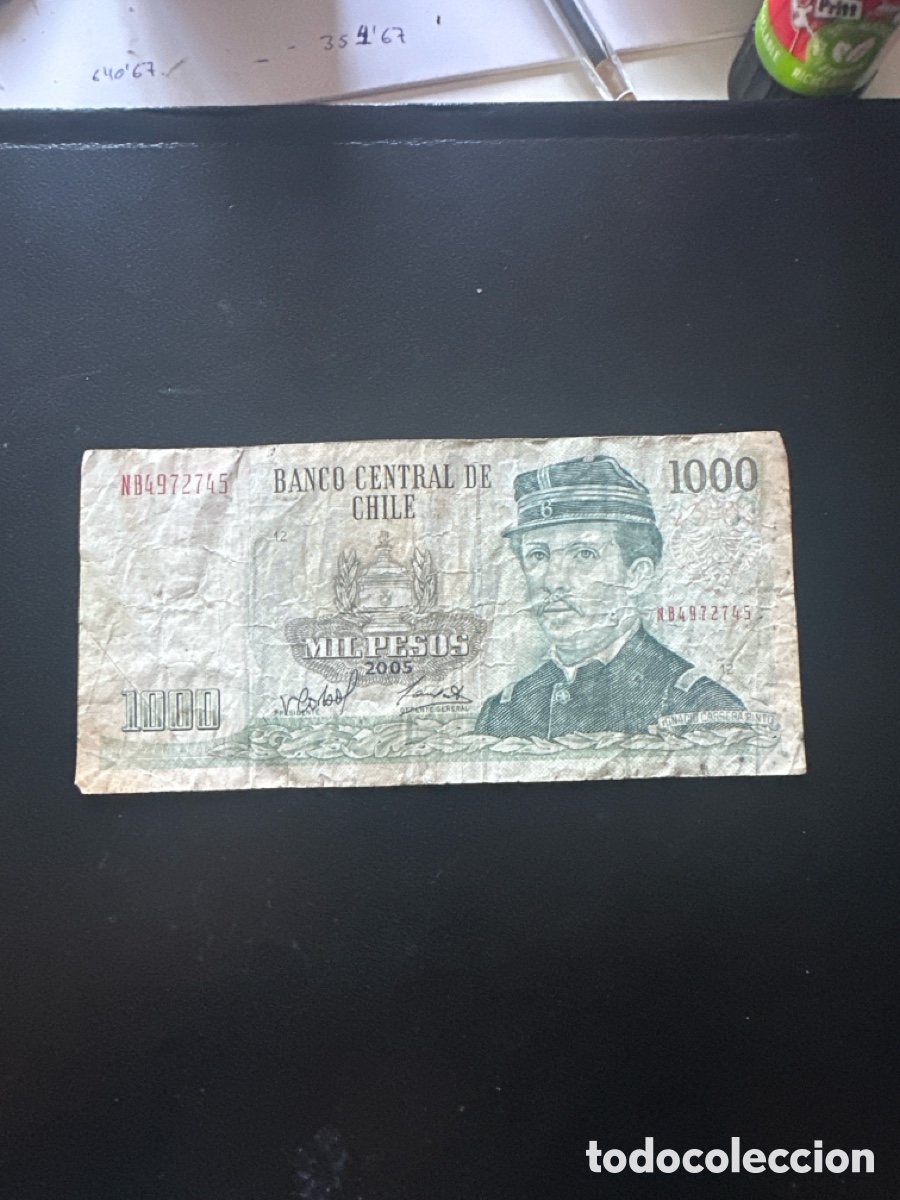 Billetes extranjeros: Billete de Chile de 1000 pesos a&ntilde;o 2005
