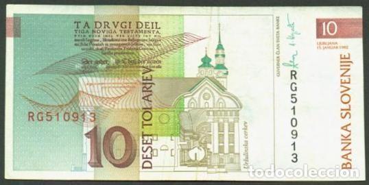 Banconote internazionali: ESLOVENIA. 10 tolarjev 15.1. 1992. Pick 11.