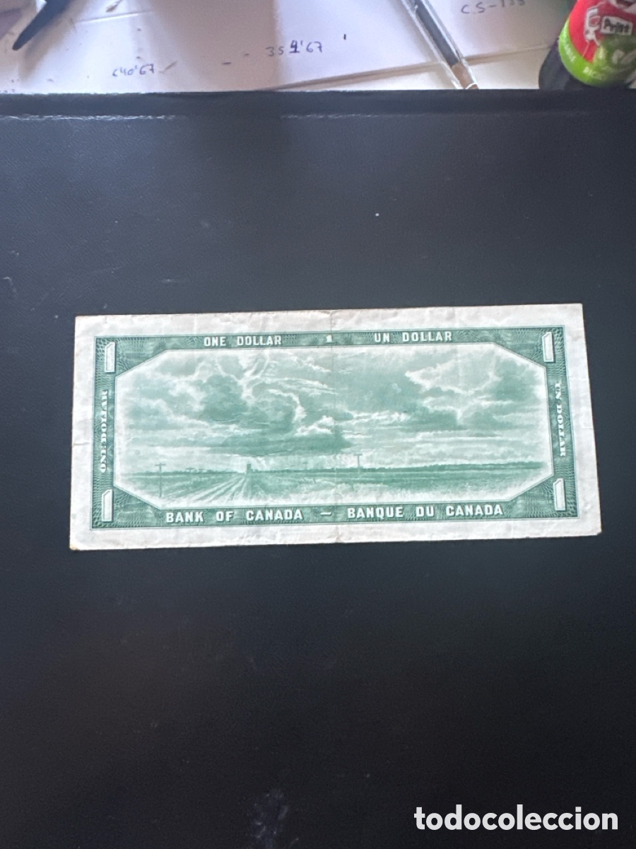 Billetes extranjeros: Billete de Canad&aacute; de 1 dollar a&ntilde;o 1954 - Foto 2
