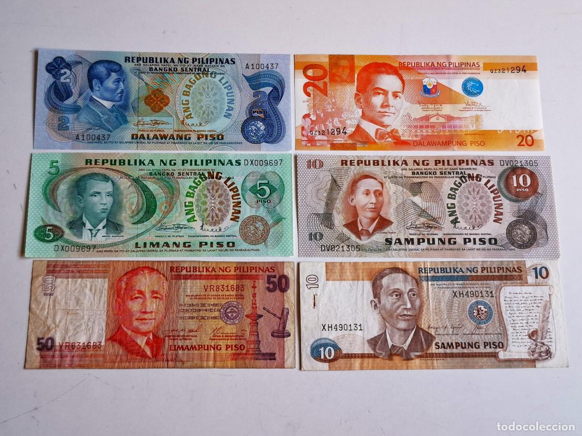 Billetes extranjeros: PILIPINAS-FILIPINAS LOTE DE BILLETES VARIOS VALIOSOS