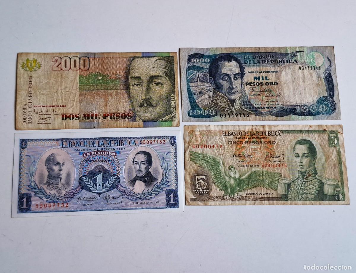 Billetes extranjeros: COLOMBIA - LOTE DE BILLETES VARIOS