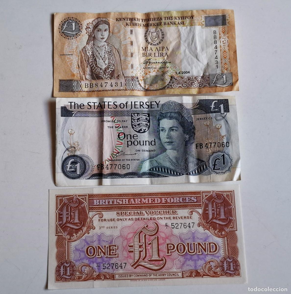 International Banknotes: LOTE DE BILLETES VARIOS - JERSEY, CYPRUS Y BRITISH ARMED FORCES (VALIOSOS)