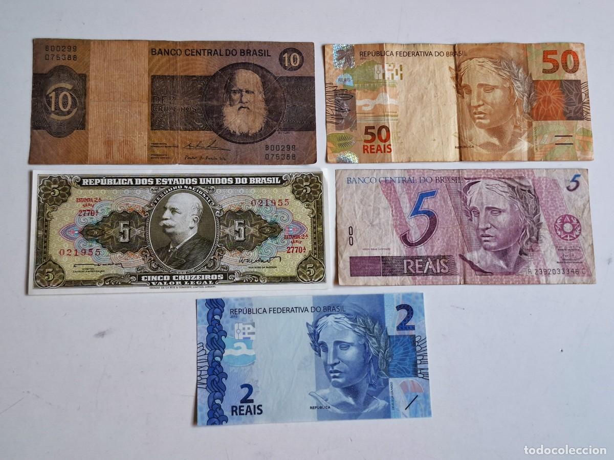 Notas Internacionais: LOTE DE BILLETES VARIOS BRAZIL
