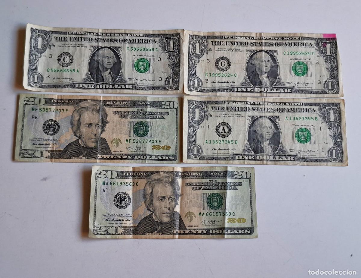 Notas Internacionais: LOTE DE BILLETES VARIOS USA 43 DOLLARS