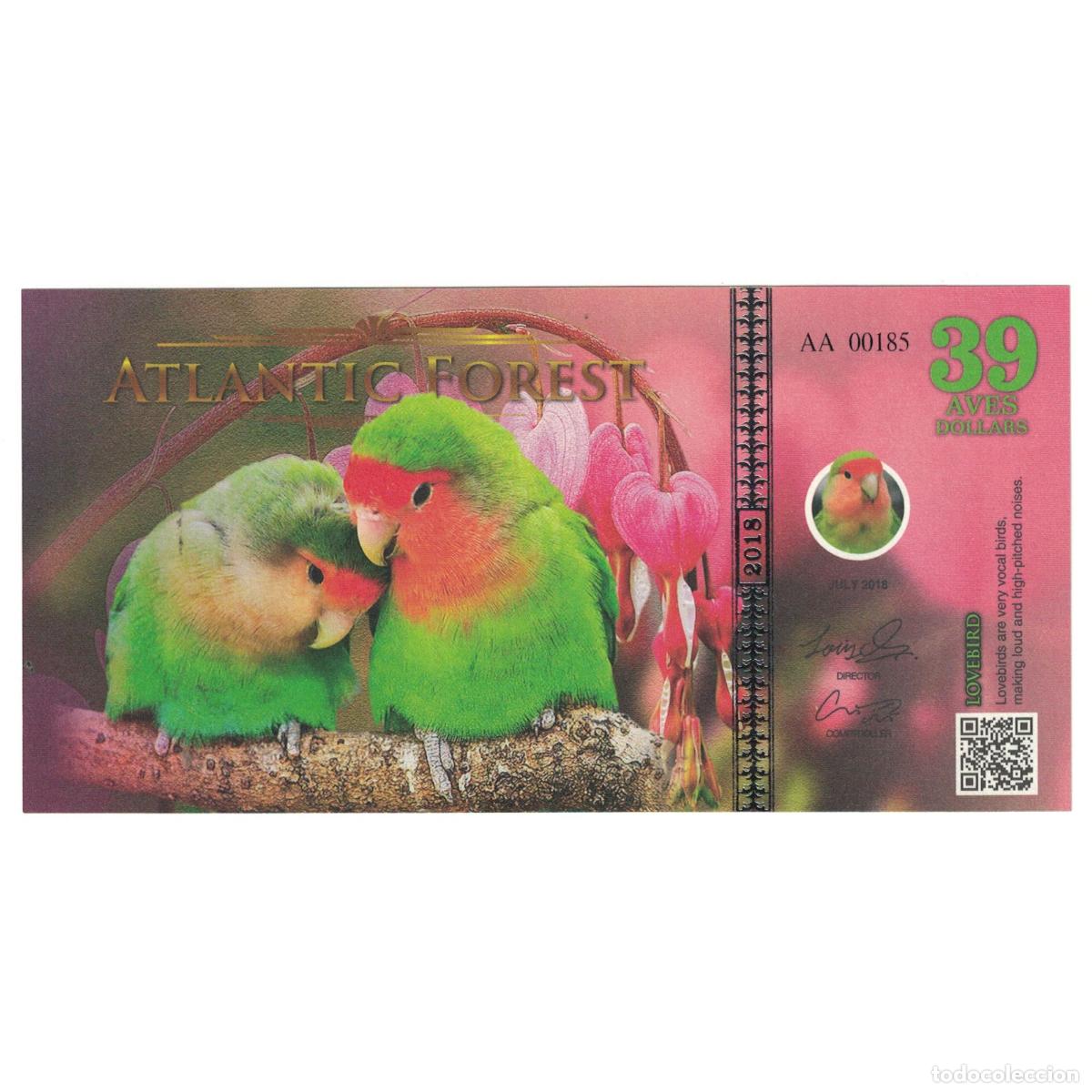 Billetes extranjeros: [#241462] Billete, Dollar, 2018, Brasil, 2018-07, ATLANTIC FOREST 39 DOLLARS, UNC