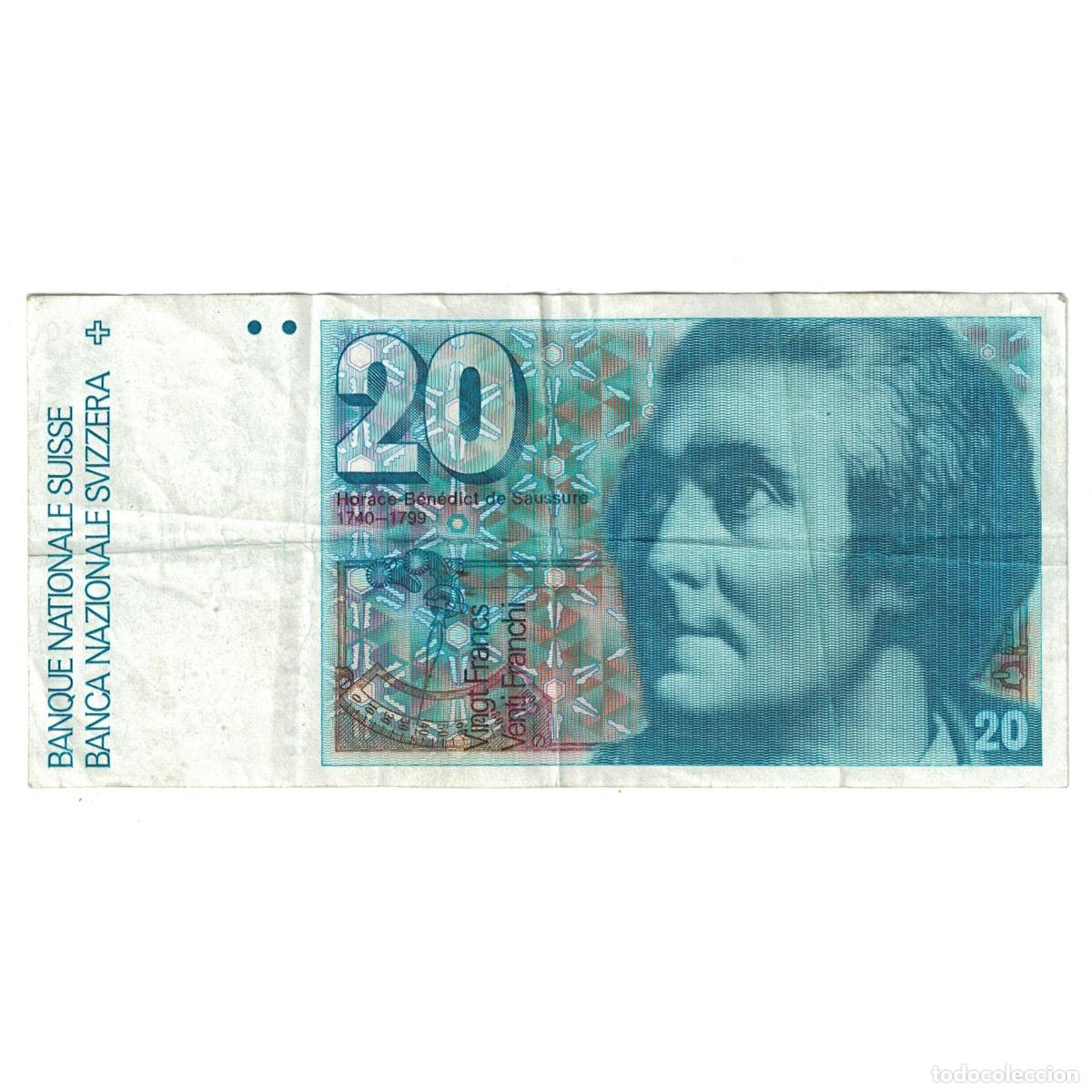 Billetes extranjeros: [#179942] Billete, 20 Franken, 1983, Suiza, 1983, KM:55e, MBC