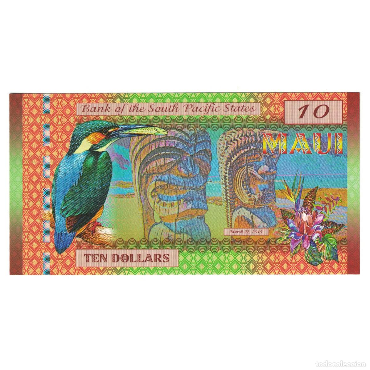 Billetes extranjeros: [#243565] Billete, 10 Dollars, 2015, Estados Unidos, 2015-03-22, MAUI PACIFIC STATES, UNC
