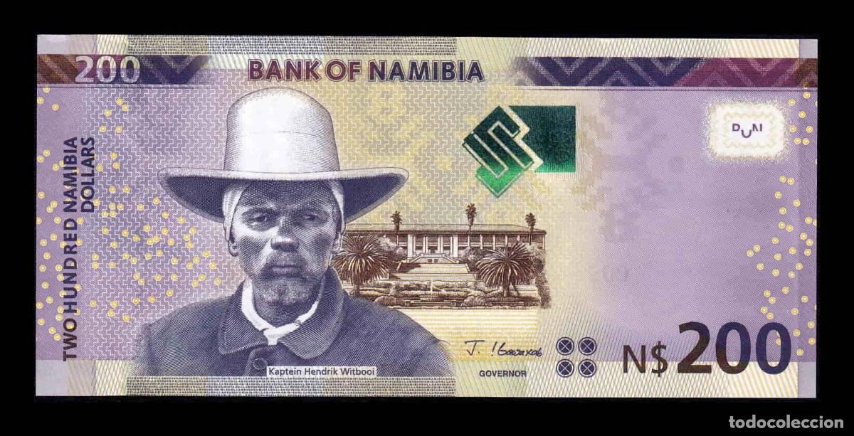 Billetes extranjeros: Namibia 200 D&oacute;lares Hendrik Witbooi 2022 Pick 15d Sc Unc