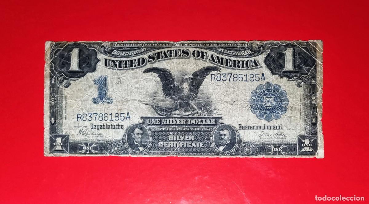 Billetes extranjeros: ESTADOS UNIDOS USA AGUILA NEGRA | SOLO ACEPTO PAYPAL| BILLETE $ 1 DOLAR 1899 LEER DESCRIPCION
