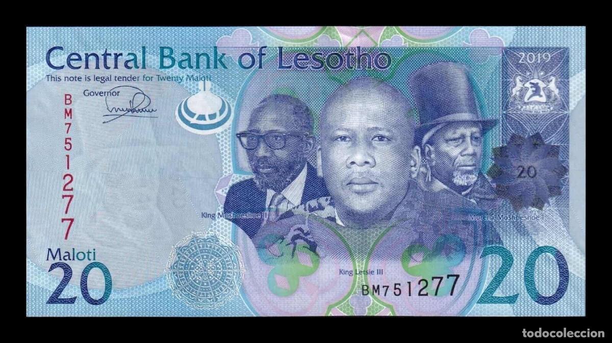 Billetes extranjeros: Lesoto 20 Maloti 2019 Pick 22c Sc Unc