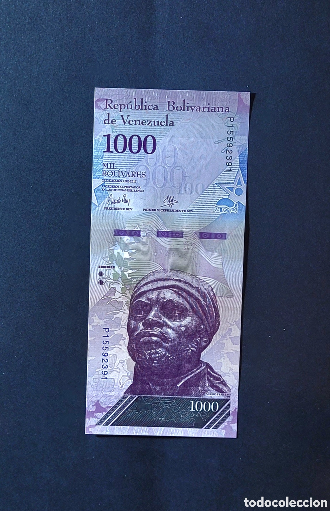 Billetes extranjeros: BILLETE VENEZUELA 2017
