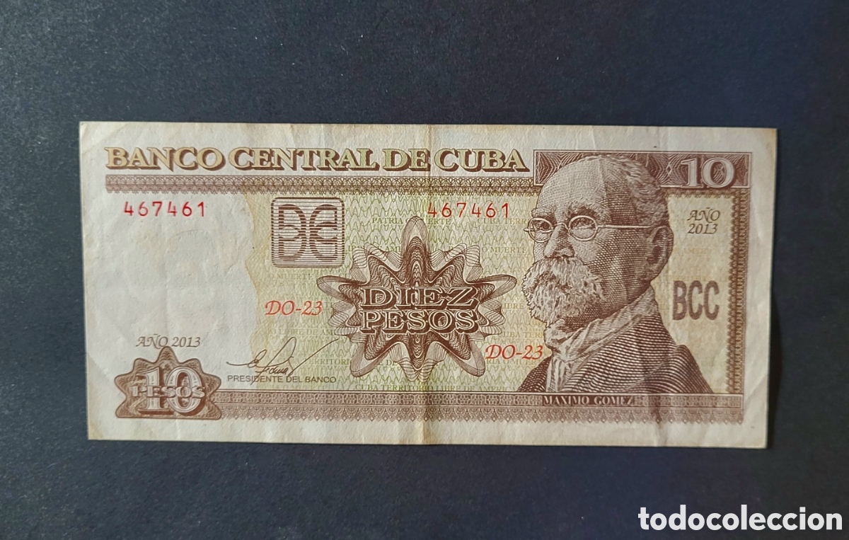 Billetes extranjeros: BILLETE CUBA 2013 10 PESOS