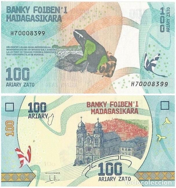 Billets internationaux: Billete Madagascar 100 Ariary 2017 UNC S/C Africa Pick 97b