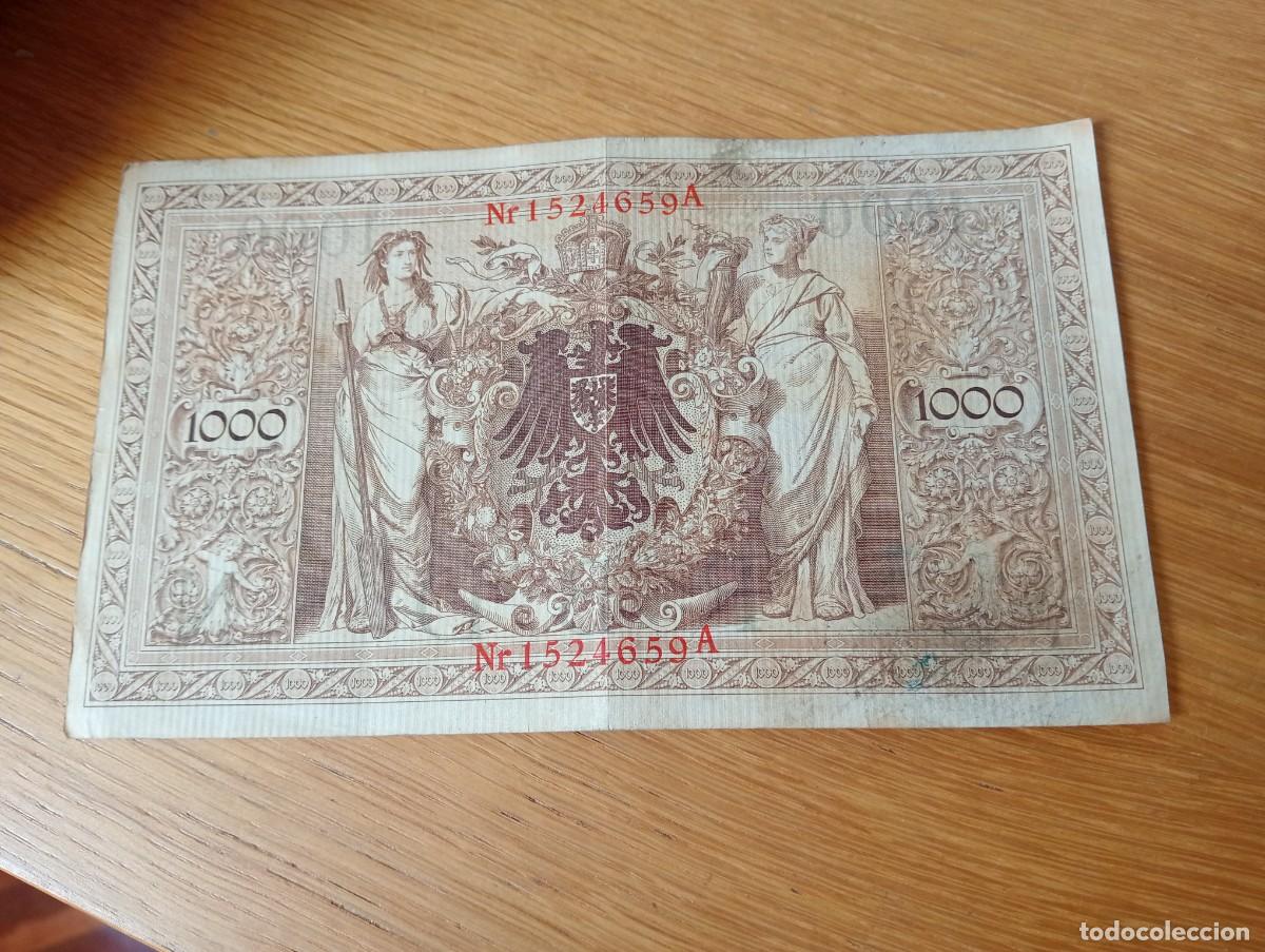 Notas Internacionais: BILLETE DE ALEMANIA (REICHSBANKNOTE).1000 MARCOS. N.&ordm; SERIE:Nr1524659A.A&Ntilde;O 1910. PICK 44b. CIRCULADO