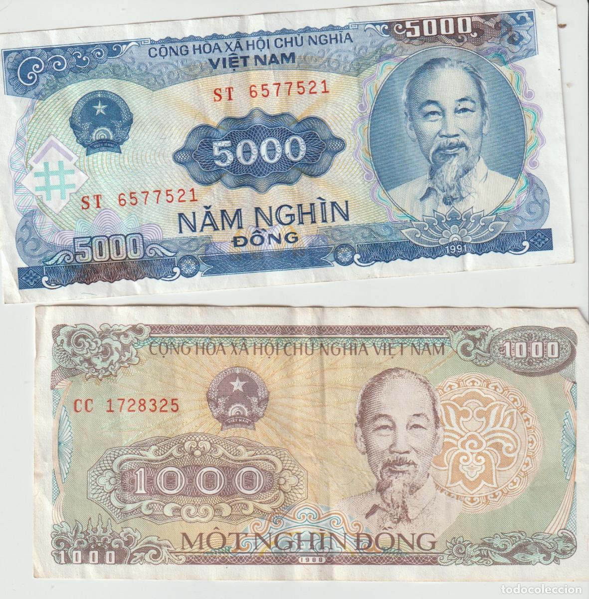 Billetes extranjeros: billetes de Asia: Viet Nam