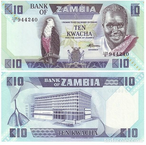 Billetes extranjeros: Billete Zambia 10 Kwacha 1988 UNC S/C Africa Pick 26e