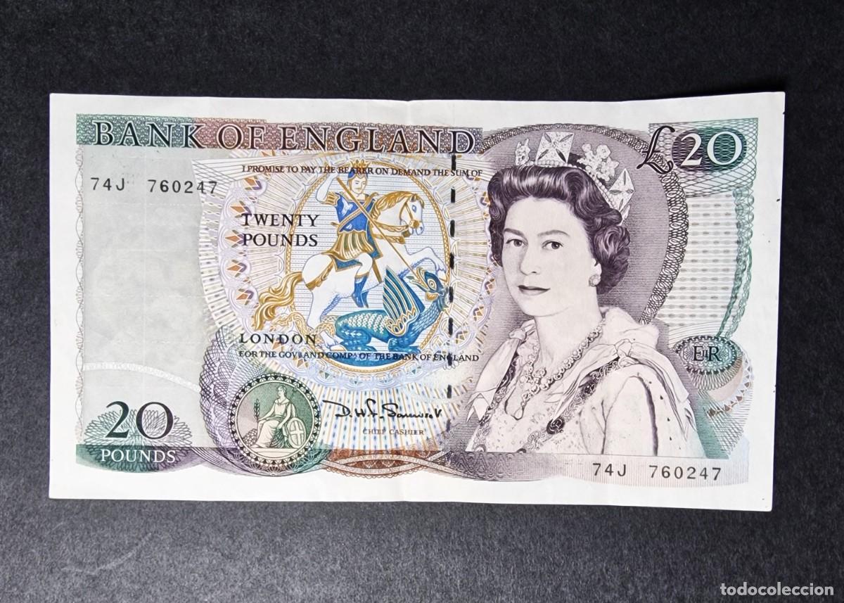 Billetes extranjeros: SOMERSET 1984 TWENTY POUND &pound;20 | SOLO ACEPTO PAYPAL| BILLETE 20 LIBRAS 1984 LEER DESCRIPCION